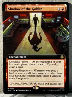 Shadow of the Goblin - #262 (Extended Art) Marvel's Spider-Man Regular - Mtg - Image 1