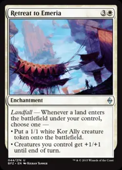 Retreat to Emeria - Light Play MTG Battle for Zendikar - Image 1