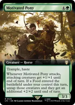 Motivated Pony (Extended Art) - Near Mint MTG - Image 1