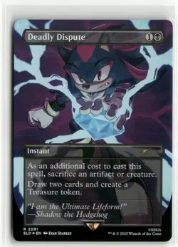 Deadly Dispute 2091 Rainbow FOIL - Sonic Secret Lair MTG NM - Image 1