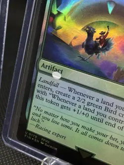 MTG Error Chocobo Racetrack Final Fantasy Foil & Regular #0179 Misprint Ink OBO - Image 2