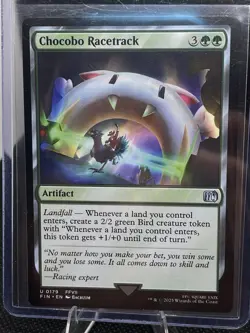 MTG Error Chocobo Racetrack Final Fantasy Foil & Regular #0179 Misprint Ink OBO - Image 4