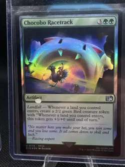 MTG Error Chocobo Racetrack Final Fantasy Foil & Regular #0179 Misprint Ink OBO - Image 5