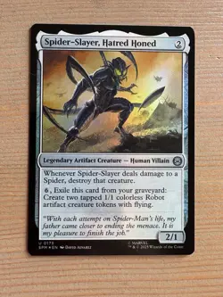Spider-Slayer, Hatred Honed - 175 - MTG: Marvel’s Spider-Man - Uncommon - FOIL - Image 1