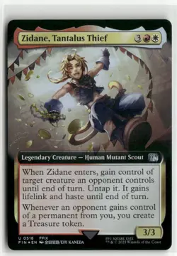 Zidane, Tantalus Thief Extended Art FOIL - FINAL FANTASY MTG NM - Image 1