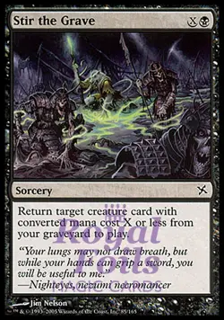 Stir the Grave 1x FOIL BOK MTG Betrayers Kamigawa Common MINT black - Image 1