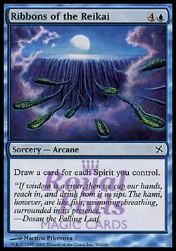Ribbons of the Reikai 1x FOIL BOK MTG Betrayers Kamigawa Common MINT blue - Image 1