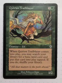 Quirion Trailblazer Invasion 205/350 MTG 2000 EX Condition Rebecca Guay - Image 1