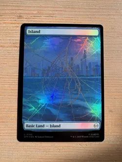 Island, Basic Land - 190 - MTG: Marvel’s Spider-Man: Eternal - Common - FOIL - Image 1