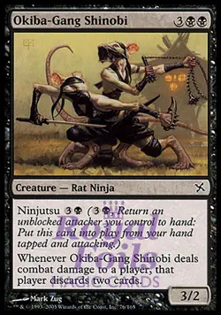 Okiba-Gang Shinobi 1x FOIL BOK MTG Betrayers Kamigawa Common MINT black - Image 1