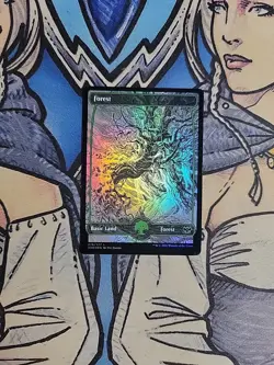 1x Forest 276 Full Art FOIL - NM/M Innistrad Crimson Vow MTG Magic - Image 1