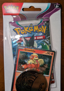 Pokemon TCG Paldea Evolved Checklane Blister Growlithe FACTORY SEALED - Image 2