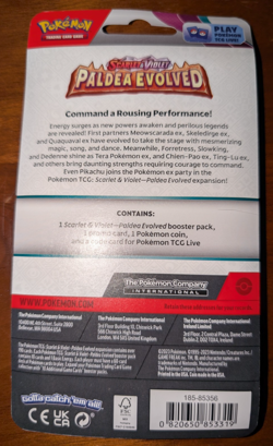 Pokemon TCG Paldea Evolved Checklane Blister Growlithe FACTORY SEALED - Image 4
