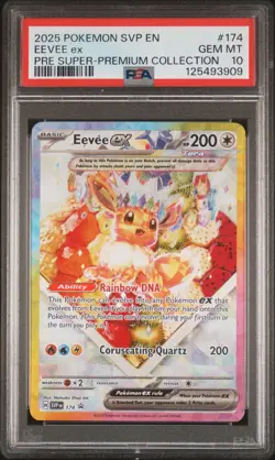 2025 POKEMON SVP EN-SV BLACK STAR PROMO #174 EEVEE EX PSA 10 - Image 1