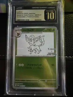 CGC 10 PRISTINE Leafeon 068/SV-P - Yu Nagaba Promo Pokemon TCG - Image 2