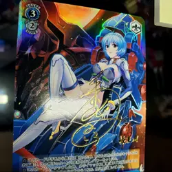 DIY Rei Ayanami Evangelion SP Card Weiss schwarz EVA/S01-D02SP Signed TCG - Image 2