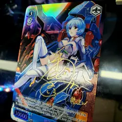 DIY Rei Ayanami Evangelion SP Card Weiss schwarz EVA/S01-D02SP Signed TCG - Image 3
