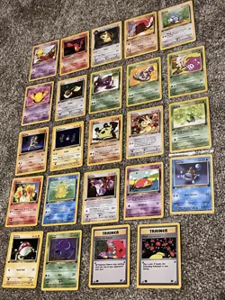 Pokemon 1st Edition Team Rocket Complete 24 Card Common Lot NM - Image 1