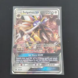 Pokemon TCG Solgaleo GX Holo Ultra Rare Card Sun & Moon Base Set 89/149 - Image 1