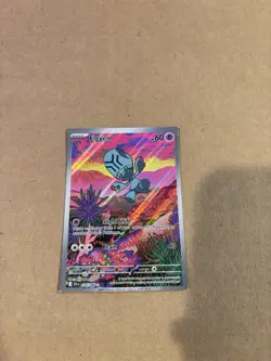 Elgyem 126/086 Pokemon Card TCG S&V Black Bolt Illustration Rare MISCUT CARD - Image 1