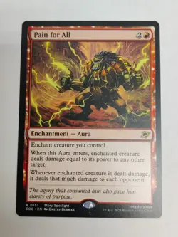 0151 Pain for All Aura Enchantment Rare EoE MTG Card Non-foil - Image 1
