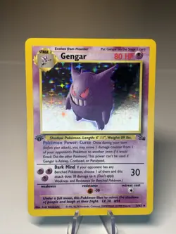 Gengar 1st First Edition Fossil 5/62 Holo Rare Pokemon card TCG - Image 4