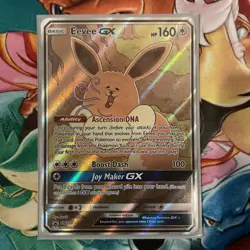 Pokemon Sun & Moon Promo Eevee GX SM233 Textured Alt Card NM - Image 1