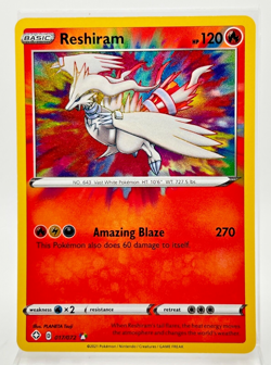 Reshiram 017/072 Holo Shining Fates Amazing Rare Pokemon Card - Image 1