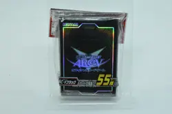 Limited YuGiOh ARC-V OCG BLACK Duelist Card Sleeve Protector 55pcs KONAMI JAPAN - Image 1