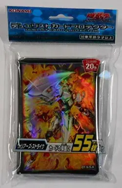 YuGiOh OCG Duelist Card Sleeve Protector Warrior's Strike 55pcs KONAMI JAPAN - Image 1