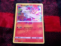Reshiram Amazing Rare 017/072 Shining Fates NM Pokemon Card - Image 1