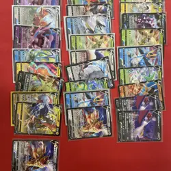 Pokemon 45 Card V LOT Sword And Shield Era Sets Silver Tempest & More Bulk EN NM - Image 2