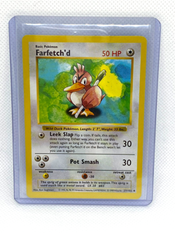 Farfetch'd Base Set 27/102 Shadowless Pokemon Trading Card - Image 1