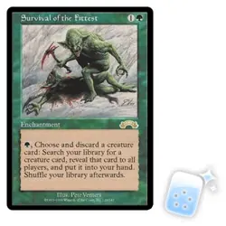 SURVIVAL OF THE FITTEST Exodus EXO Magic MTG MINT CARD - Image 1