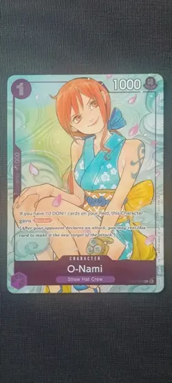 One Piece English Cards O Nami OP05-062 & Yamato ST13-016 Dash Pack Peach Mokoko - Image 2