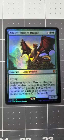 Ancient Bronze Dragon Commander Legends: Battle for Baldur's Gate Foil - Image 1