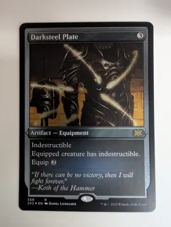 MTG - Darksteel Plate - R - 2x2 - Foil Etched - 559 - Image 1