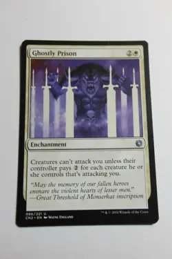 MTG Ghostly Prison x1- -Conspiracy: Take the Crown-Lightly Played - Image 1