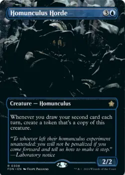 MTG Homunculus Horde (Borderless) Normal NM Foundations Magic 308 - Image 1