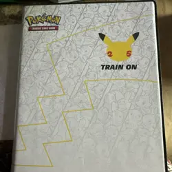 Pokemon Jumbo 25th Anniversary Jumbo Card Binder With 39 Cards NM - Image 1