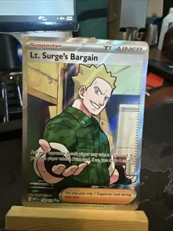 Pokemon Mega Evolution LT. SURGE'S BARGAIN Ultra Rare Holo #170/132 - Image 1