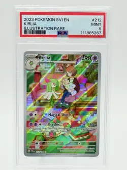 Pokemon PSA 9 MINT Kirlia 212/198 Scarlet & Violet Base Set Illustration Rare - Image 1