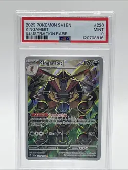 Pokemon Scarlet & Violet Kingambit #220 PSA 9 Illustration Rare - Image 1
