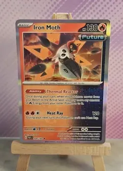 Pokemon TCG: Iron Moth (Holo) 028/182 - Paradox Rift - NM Condition - Image 1