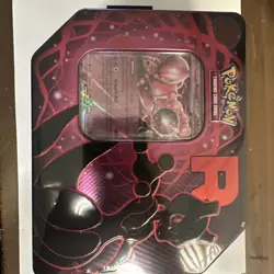 Pokemon TCG Team Rocket (Destined Rivals) Tin New & Factory SEALED Mewtwo - Image 1