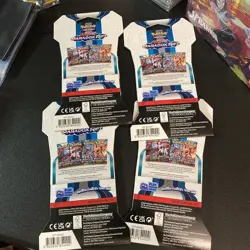 Lot of 4 Pokemon TCG Scarlet & Violet Paradox Rift Blister Booster Packs New - Image 2