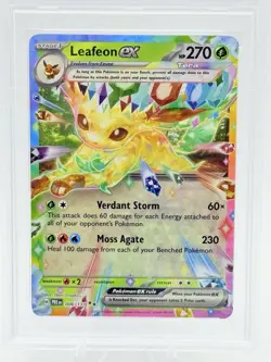 2025 POKEMON PRE EN-PRISMATIC EVOLUTIONS #006 LEAFEON EX PSA 10 - Image 2