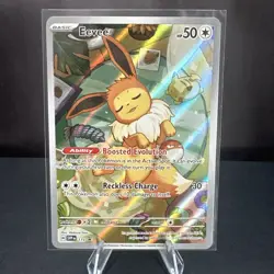 Eevee SVP 173 Pokemon TCG Scarlet and Violet Promo Full Art Illustration Rare NM - Image 1
