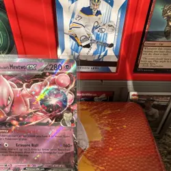 Team Rocket’s Mewtwo ex SVP 216 Pokemon Black Star Promo Destined Rivals Free Sh - Image 4