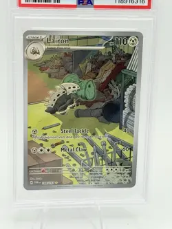 Lairon 184/167 Pokemon TCG Twilight Masquerade PSA 10 GEM MINT Illustration Rare - Image 2